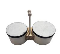 Kids Drum Set - 5+6 Inch Bongo Portable Kit | Educational Music Toy with Realistic Sound | Percussion Instrument for Preschoolers Girls Beginners 2-4 Years Old Party Living Room Bedroom Classroom Birt