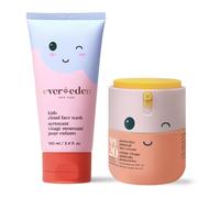 Kids DUO: Cuidado de Piel Limpio y Vegano para Niños | Gel Limpiador + Crema Solar Mineral SPF 20 | No Tóxico y Divertido