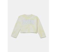 Kids El Corte Inglés Sudadera de niña crop tie dye. Amarillo 4 Años (3-4 Años) / 104 cm (104 cm)