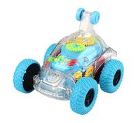 Kids Electric Truck, Small Rolling Car, 4.72x12.2in 360° Twist Action Vehicle, Interactive Light Features, Authentic Battery Operated Design for Boys, Girls, Learning Play
