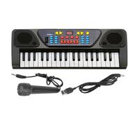 Kids Electronic Piano Keyboard, 37-Key Musical Toys with Microphone, Portable Piano Learning Toy for Home School Gift Play Stage Use, Beginner Girls Boys, 16.54x6.3x1.97 Inches