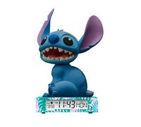 Kids Euroswan Despertador Digital Stitch con Fecha, Luz de Noche 3D, Multilingüe (Español, Inglés, Francés) - Para Niños y Adultos