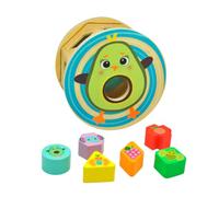 Kids Euroswan ENCAJABLE (Rueda) DE Formas DE Madera Miss PIO CHICKICADO FROOTIMALS, Multicolor, Unico (FT00028)