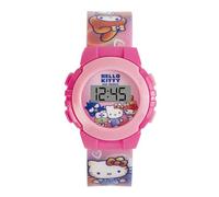 Kids Euroswan Hello Kitty and Friends - Reloj digital para niñas con correa de silicona, rosa, Moderno