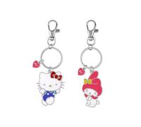 Disney by Euroswan – Juego de 2 llaveros Hello Kitty Girls BFF metal multicolor Talla única