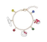 KIDS EUROSWAN Hello Kitty - Pulsera ajustable con colgante de cadena para niñas
