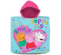 Kids Euroswan- Poncho de Algodon 60X120cm Peppa Pig, Multicolor (PP09058)