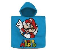 Kids Euroswan Poncho Toalla Algodón Super Mario 120x60cm