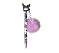 KIDS EUROSWAN SL Bolígrafo de Hello Kitty Kuromi con adorno de personaje y pompón para escuela, oficina, niños, regalo de papelería