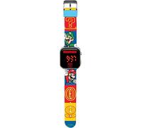 Kids Licensing - Reloj Digital Niño Super Mario Bros, Reloj LED Infantil, Batería Duradera, Funciones Completas, Correa Ajustable, Diseño Original, Cuadrado, Reloj Niño, Perfecto para Regalar.