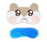 Kids Eye Cover - Lightweight Sleep Blindfold For Travel Naps | Crystal Super Soft Front With Polyester Back, Detachable Ice Gel Pack, Comfortable Night Shade For Home Airplane