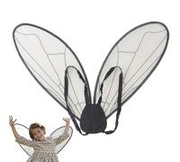 Kids Fairy Wings Role-Playing & Fancy Dress | Black Angel Wings Costume Accessories For Children Carnival Halloween Christmas Birthday Anime Theme Party Role-playing Toys Angel