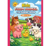 Kids Farm Animals Colouring Book