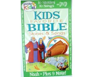 Kids Favorite Bible Stories & Songs - Wonder Kids 10 Stories & 10 Songs on DVD - Noah Plus 9 More!