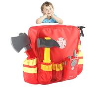 Kids Firefighter Cosplay Toy - Fireman Play Set con mochila, accesorio de juguete realista | Papel educativo de juego de rol para Kid, simulación de regalo de disfraz para vacaciones, cumpleaños, f