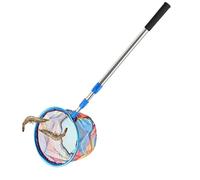 Kids Fishing Net, Butterfly Catching Net, Extendable no deslizante, Handle Skimmer Catcher, Stainless Steel Frame for Outdoor, Swimming, Camping Toy, 66,93 pulgadas Longitud: 25 cm Diámetro