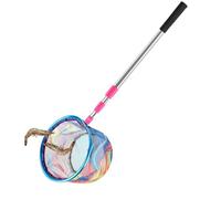 Kids Fishing Net, Butterfly Catching Net, Extendable no deslizante, Handle Skimmer Catcher, Stainless Steel Frame for Outdoor, Swimming, Camping Toy, 66,93 pulgadas Longitud: 25 cm Diámetro