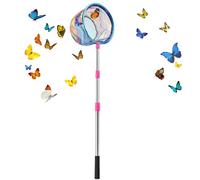 Kids Fishing Net, Fishing Nets, Retractable Toddler Fishing Net, Non-Slip Handle Heavy-Duty Skimmer Toys For Catching Butterfly Outdoor Summer Game Toddler Camping