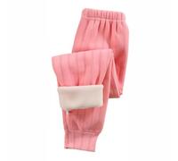 Kids Fleece Jogging Bottoms Boys Girls Termal Thick Elastic Waist Joggers Cotton Soft Tracksuit Pants School Sports Trousers Unisex Winter Warm Casual Pull On Sweatpants