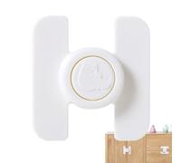 Kids Fridge Locks, Fridge Door Latches, 2,7 x 2,6 x 0,8 pulgadas No Drill Adhesive Safety Lock with Strong Hold, Easy Install Strap for Gabinets, Oven, Drawers, Kitchen