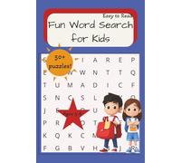 Kids Fun Word Search: Kids Word Search with Easy to Read Print| 6x9 inches, 110 pages| 50+ puzzles...Gift for Vacations, Holidays, Travel, Free Time