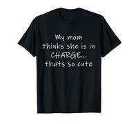 Kids Funny Cute My Mom Thinks She is in Charge Girls Boys Camiseta