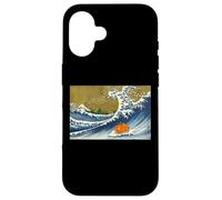 Kids Funny Retro Vintage Surfing Orange Guinea Pig Lover Carcasa para iPhone 16