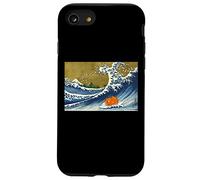 Kids Funny Retro Vintage Surfing Orange Guinea Pig Lover Carcasa para iPhone SE (2020) / 7 / 8