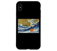Kids Funny Retro Vintage Surfing Orange Guinea Pig Lover Carcasa para iPhone XS Max