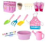 Kids Gardening Tools - 20X Gardening Play Kit | Outdoor Garden Toys | Fun Gardening Play Kit | Vegetable Gardening Tools | Child Outdoor Toy with Watering Can, Shovel, Rake, Gloves, and Storage Bag