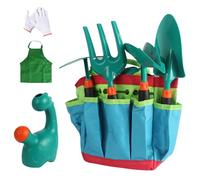 Kids Gardening Tools - Educational Ergonomic Toy Kit | Child Size Yard Work Set for Repotting Soil Mixing Digging Trimming Watering Garden Maintenance