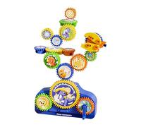 Kids Gears Toys - Juego de construcción educativa, juego mecánico de aprendizaje con STEM, juego interactivo para niños | Creative Play Accessory For Brain Development Fun Educational Gift