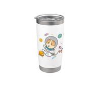 Kids Girls Boys Cute Wheek Merch Space Guinea Pig Lover Vaso térmico de acero inoxidable de doble pared