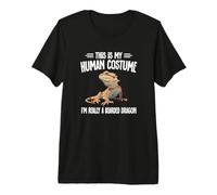 Kids Girls Boys This Is My Human Costume Bearded Dragon Camiseta Premium