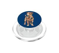 Kids Girls Multicolored Folk Art Jack Russell Terrier Lover PopSockets PopGrip para MagSafe