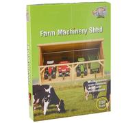 Kids Globe - 610047 - Wooden Tractor Shed - 1:50 Scale (Importación USA)
