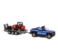 Kids Globe SUV with Trailer + Excavator (Light + Sound, Off-Ro (Importación USA)