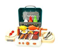Kids Grill Toy Foldable Interactive - - - Cooking Grill Playset Play Food |