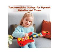 Kids Guitar and Toddler Piano 2 in 1 Guitar for Toddlers 3-5 with Strap Toy Guitar for Beginner Children Kids Gift