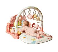 Kids Gym Mat - With Music Light Foldable Sensory Toys, Musical Activity Center Play Mat Infant Playpad Tummytime Rug | Electronic Carpet For Boys Girls Preschool Classroom Airplane Home Nursery Travel