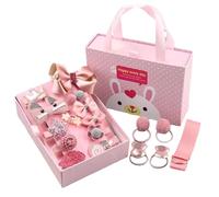 Kids Hair Accessories for Girls, Glitter Hairpin Set, Stylish Assorted Designs, Soft Cloth and Sturdy Material, Secure Grip Clips, Perfect for Partity, School, and Ballet
