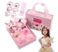 Kids Hair Accessories, Glitter Hair Clips Set, Stylish Hairpins, Sparkly Hairpiece Collection, 18 Piece Assorted Designs, Perfect for Fun, School, Ballet