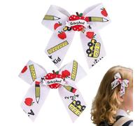 Kids Hair Bows - 2 Pieces Strong Hold Barrettes, Cute Girls Hair Clips