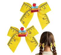Kids Hair Bows 2 Pieces Strong - Hold Funny Back to School Barrettes Cute | Cute Hair Clips Girls Accessories for Thick Thin Short Curly | Straight Home Classroom Graduation Party Daily Kids Hair Bows