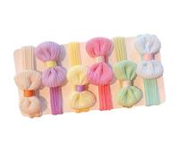 Kids hairTies - 6 Piece Ponytail Holders, Soft Elastic hairBands, Fashion Styling Accessories, Comfortable Daily | Thin Curly Thick hairCare For Children Teens School And