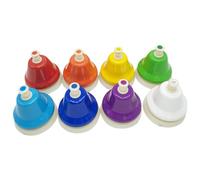 Kids Hand Bells | Musical Instrument For Kids | Toddler Musical Toy | Educational Musical Instrument | Desk Bells Colorful 8 Note Set For Fun Music Learning For Daycare Centers