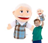 Kids Hand Puppets - Father Puppets Toy, Soft Plush Role-Playing Puppet Set For Children, Storytelling Imaginative Pretend Play, Teaching Preschool Toy, Plush Family Hand Puppet For Kids