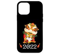 Kids Happy Chinese New Year Cartoon Year of the Tiger 2022 Carcasa para iPhone 12 mini
