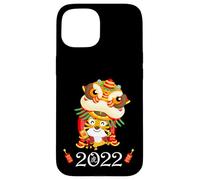 Kids Happy Chinese New Year Cartoon Year of the Tiger 2022 Carcasa para iPhone 15