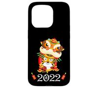 Kids Happy Chinese New Year Cartoon Year of the Tiger 2022 Carcasa para iPhone 15 Pro
